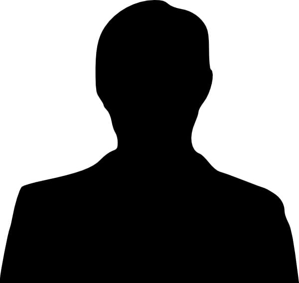 black silhouette of